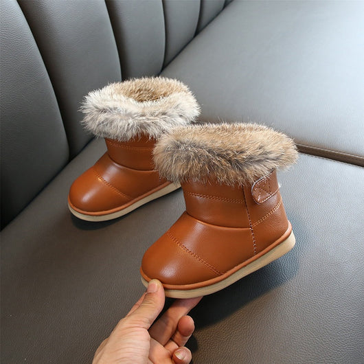 Botas de Nieve para Niña con Forro de Conejo Real y Suela Suave - Image 19