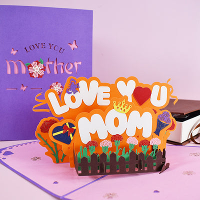 Tarjeta Pop-Up 3D Ramo de Flores - Regalo Especial para Mamá, Aniversario e Invitaciones - Image 27