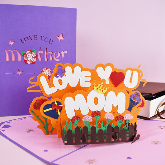 Tarjeta Pop-Up 3D Ramo de Flores - Regalo Especial para Mamá, Aniversario e Invitaciones - Image 4