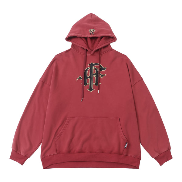 Sudadera con Capucha Desgastada Efecto Vintage para Hombre