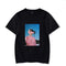 Camiseta Holgada Cuello Redondo Manga Corta para Hombre Talla Grande