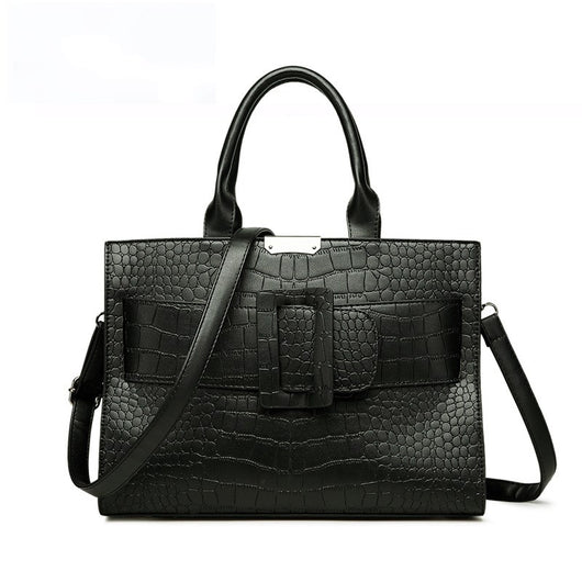Bolso Bandolera Efecto Cocodrilo con Gran Capacidad - Image 6