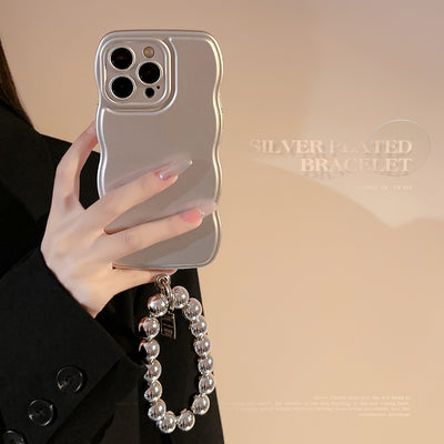 Funda Protectora para Teléfono con Soporte Metálico Plateado - Image 7