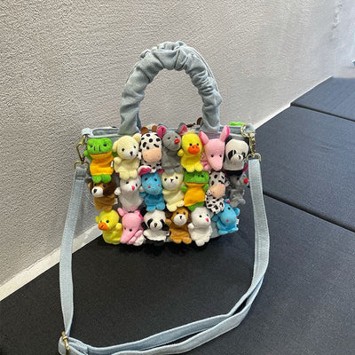 Bolsa de Mano Vaquero Lindo con Diseño Cartoon - Image 2