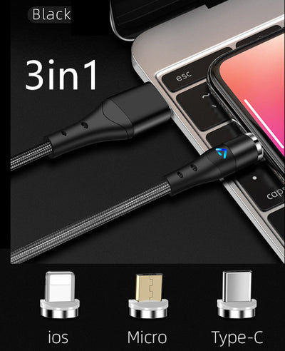 Cable Magnético Rotativo de Carga Rápida 3A con Transmisión de Datos - Image 23