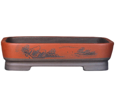 Maceta Rectangular de Bonsái en Cerámica Púrpura - Image 11