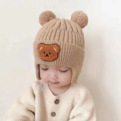 Gorro de Invierno para Niña Estilo Coreano para Otoño e Invierno