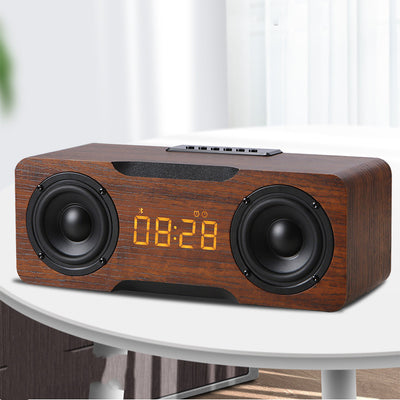 Reloj Parlante Bluetooth de Madera con Reproductor de Música - Image 4