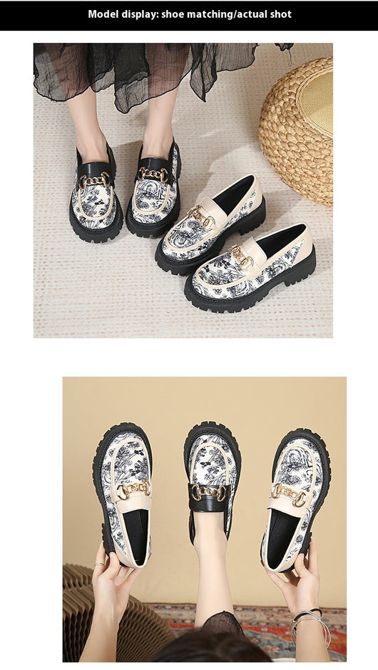 Mocasines Plataforma Plus Size con Cadena Dorada - Estilo Nacional Elegante - Image 19