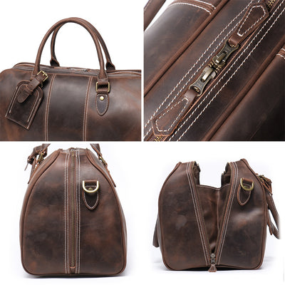 Bolsa de Viaje Portátil para Hombre en Cuero Genuino Estilo Retro - Image 53