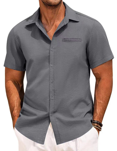 Camisa Polo Clásica de Manga Corta Botones - Image 6