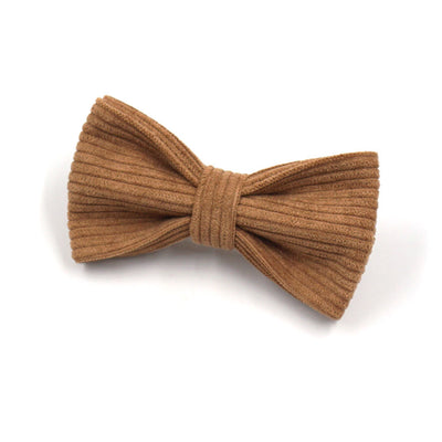 Brown corduroy pet harness with gold-colored metal quick-release buckle and D-rings, shown on a white background. - Image 5