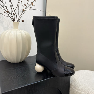 Botas Clásicas de Tacón Grueso para Otoño e Invierno - Image 3