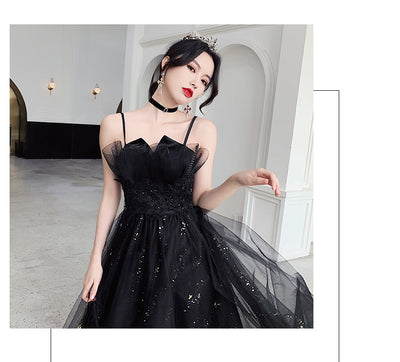 Vestido de Noche Negro Elegante de Diseño Exclusivo - Image 14