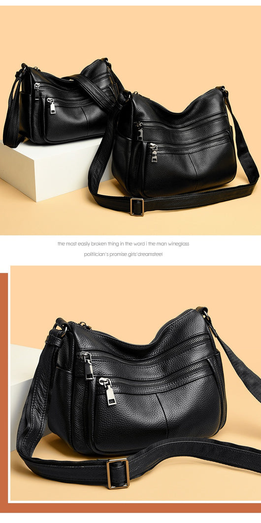 Bolso Mensajero de Cuero Genuino Primera Capa - Estilo Profesional - Image 17