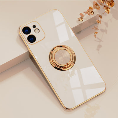 Funda para Teléfono con Anillo Galvanizado Color Sólido - Image 9