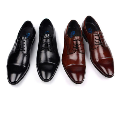 Zapatos de Vestir Ejecutivos con Punta Afilada - Estilo Británico Premium - Image 9