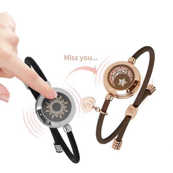Pulsera Inteligente Sol-Luna para Parejas con Sensor Automático