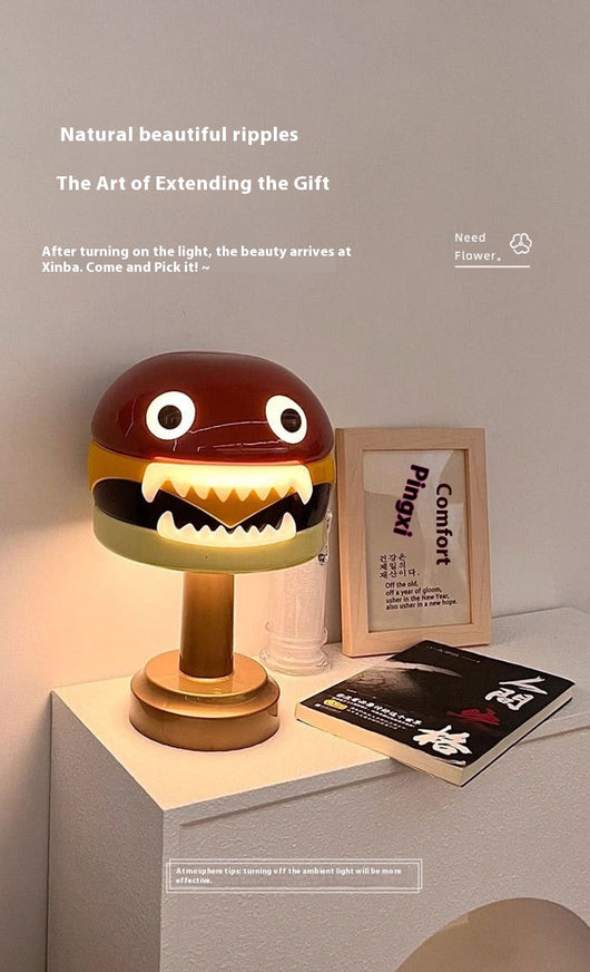 Lámpara de Mesa Hamburguesa Divertida - Decoración Creativa Infantil - Image 10