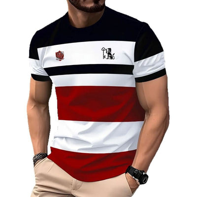 Camiseta Manga Corta Casual Ejecutiva con Impresión 3D Digital - Image 6