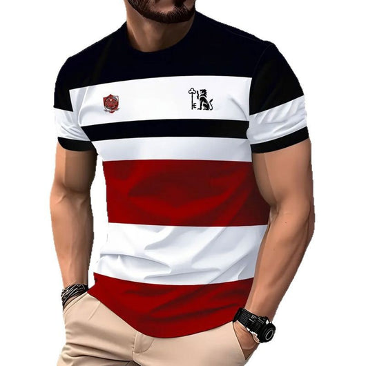 Camiseta Manga Corta Casual Ejecutiva con Impresión 3D Digital - Image 6