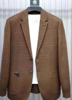 Suéter Tipo Saco Otoño-Invierno para Hombre con Textura Jacquard - Image 8