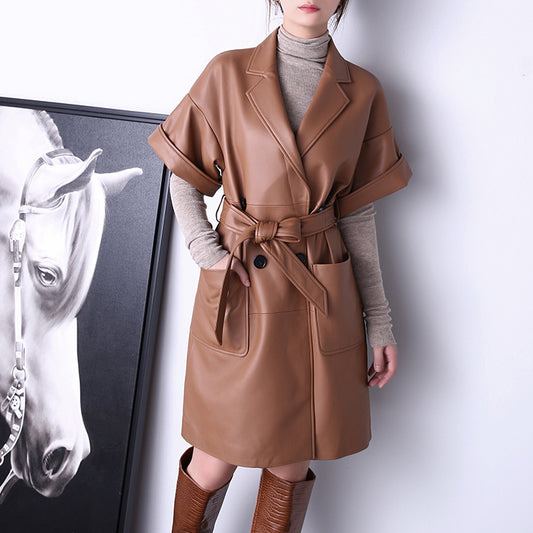 Abrigo Tipo Trench Elegante para Mujer - Corte Slim y Solapa Clásica