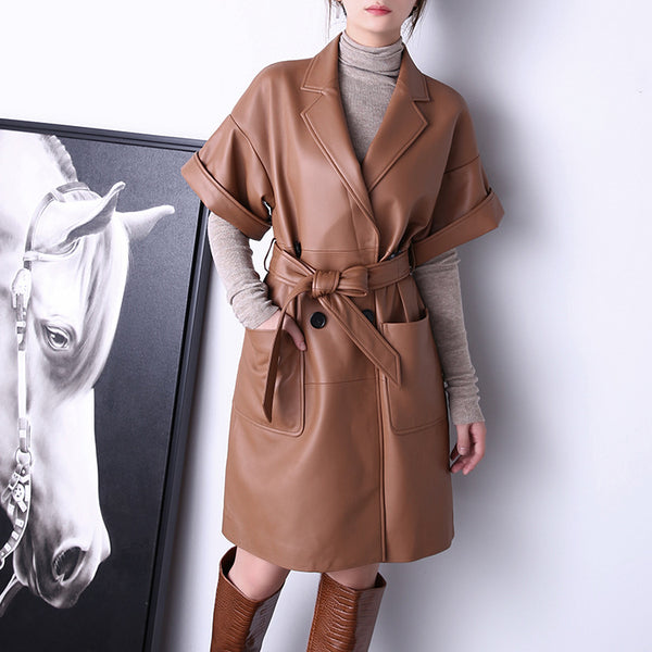 Abrigo Tipo Trench Elegante para Mujer - Corte Slim y Solapa Clásica