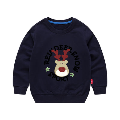 Sudadera Infantil Estilo Coreano Cuello Redondo para Niños - Image 4