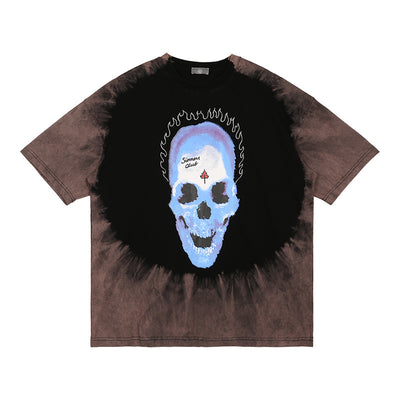 Playera Hip Hop Degradado Tie Dye con Detalles Rotos - Image 11