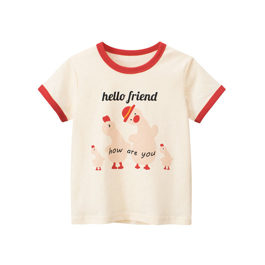 Camiseta Infantil Estilo Coreano de Manga Corta - Image 5