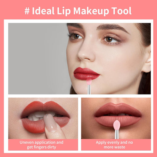 Set de 8 Brochas de Silicona Reutilizables para Labios - Aplicadores para Labial, Gloss, Bálsamo y Mascarilla - Image 14