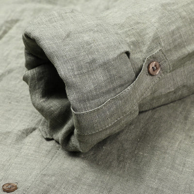 Cardigan de Lino Puro para Hombre - Manga Larga Primavera Verano - Image 4