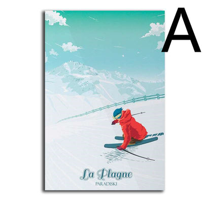 Póster Lienzo Estación de Esquí de los Alpes Franceses - Image 12