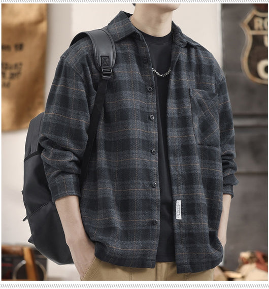Camisa Suéter Holgada de Manga Larga para Otoño e Invierno - Resistente a Manchas - Image 16