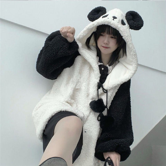 Abrigo Berber Soft Girl Japonés para Otoño e Invierno - Corte Holgado y Versátil - Image 10