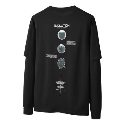 Camiseta Holgada de Algodón con Manga Larga para Hombre - Image 3