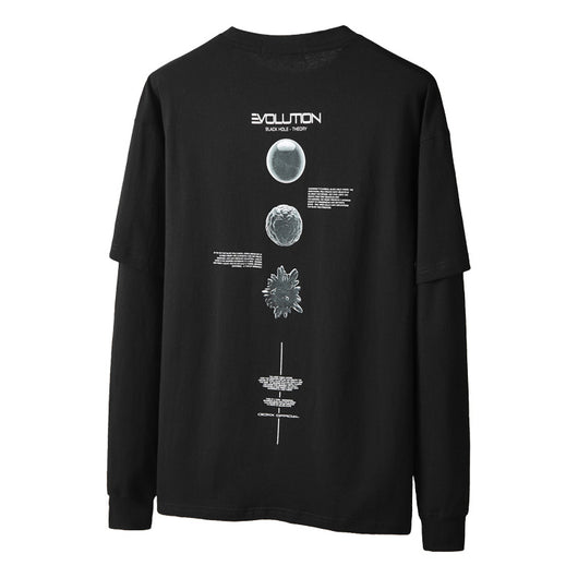 Camiseta Holgada de Algodón con Manga Larga para Hombre - Image 3