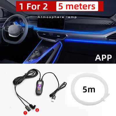 Lámpara LED Atmosférica para Auto con Cambio de Color USB - Image 9