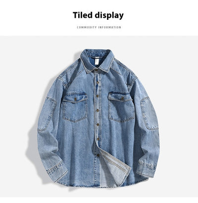 Chamarra Tipo Camisa Oversize Lavado Pesado para Hombre - Image 11