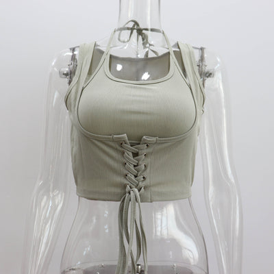 Blusa Sin Mangas con Amarre al Cuello - Image 9