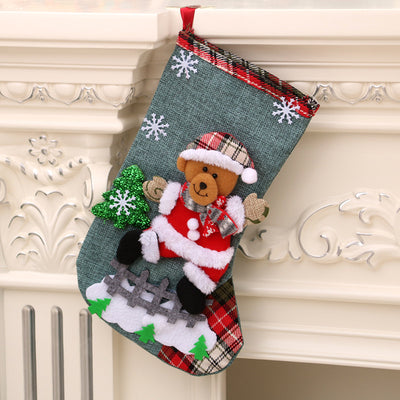 Bolsa de Regalo con Calcetines de Lino Medianos - Decoraciones Navideñas - Image 12