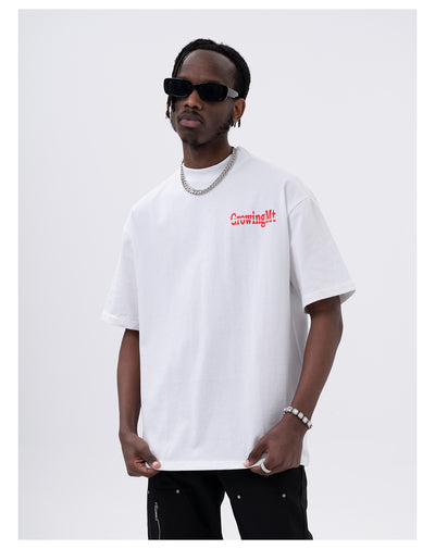 Playera Casual para Hombre con Estampado de Letras en la Espalda - Image 8