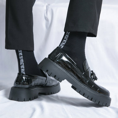 Zapatos de Cuero para Hombre con Plataforma en Punta - Image 4