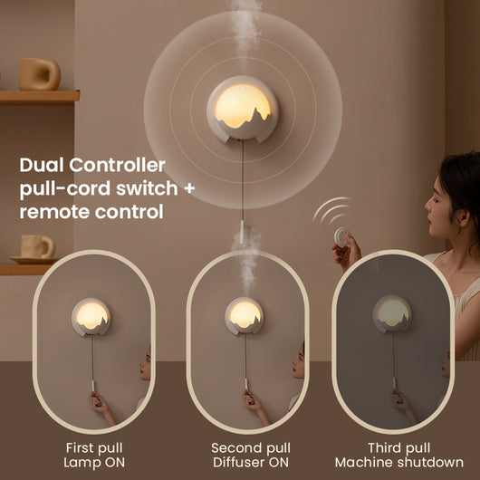Difusor de Aroma Mural 150ml con Luz Nocturna, Humidificador Inteligente Silencioso y Control Remoto - Image 5