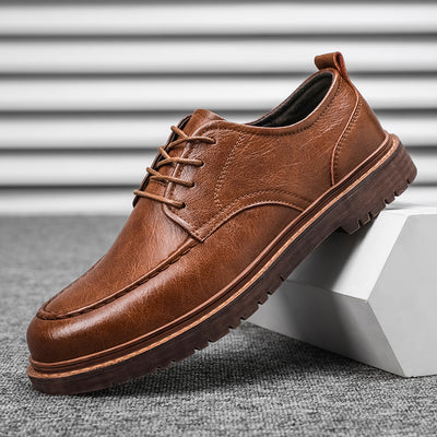 Zapatos de Cuero Casual Estilo Británico - Versátiles y Elegantes - Image 3
