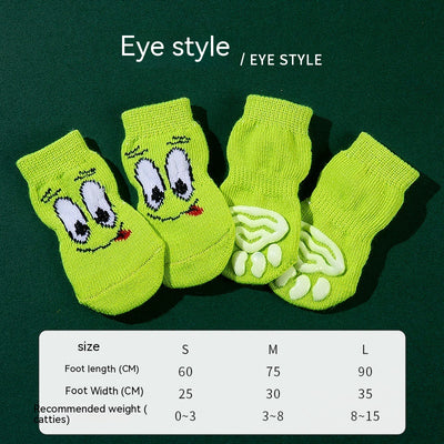 Pack 4 Calcetines Antideslizantes con Diseño Teddy Corgi Gato - Image 10