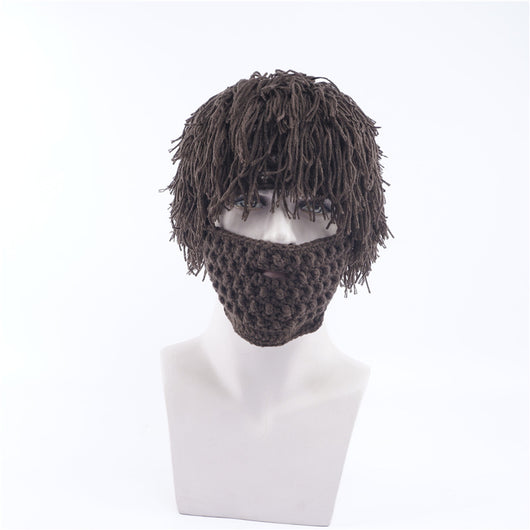 Gorro Tejido Invernal con Barba Desmontable - Sombrero Divertido Unisex - Image 3