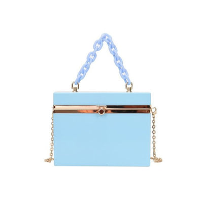 Bolso de Mano Candy Color con Cadena - Clutch Elegante para Eventos - Image 6