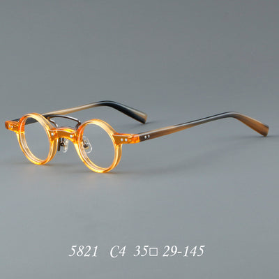 Gafas Retro Marco Redondo Pequeño Estilo Japonés - Image 25